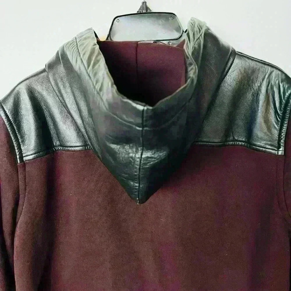 Marc by Marc Jacobs Hooded and Leather/Cotton Jacket - Picture 5 of 8